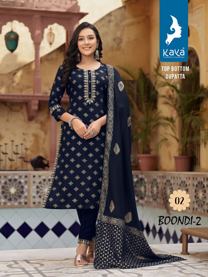 Boondi 2 By Kaya Printed Readymade Suits Catalog